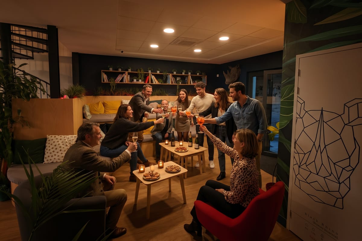Un afterwork dans l'espace Xhosa de BigFive Coworking · vue 4